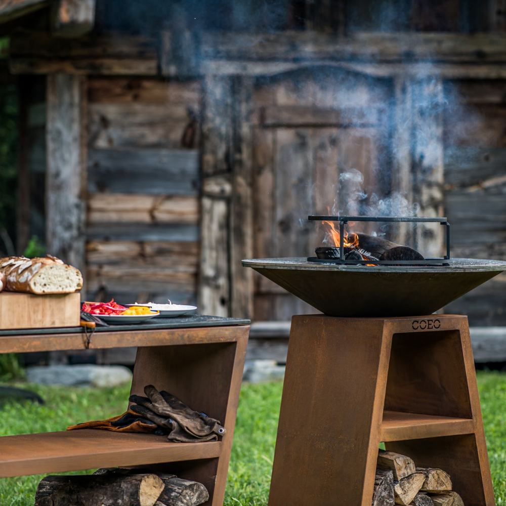 brasero plancha barbecue chef