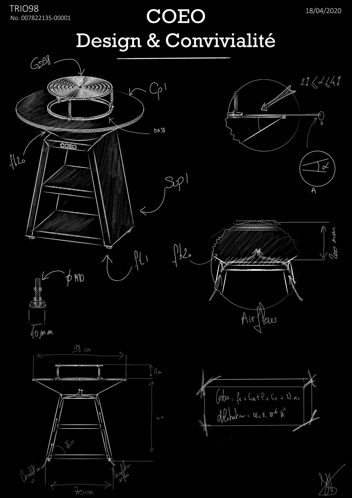 coeo kamado brasero france