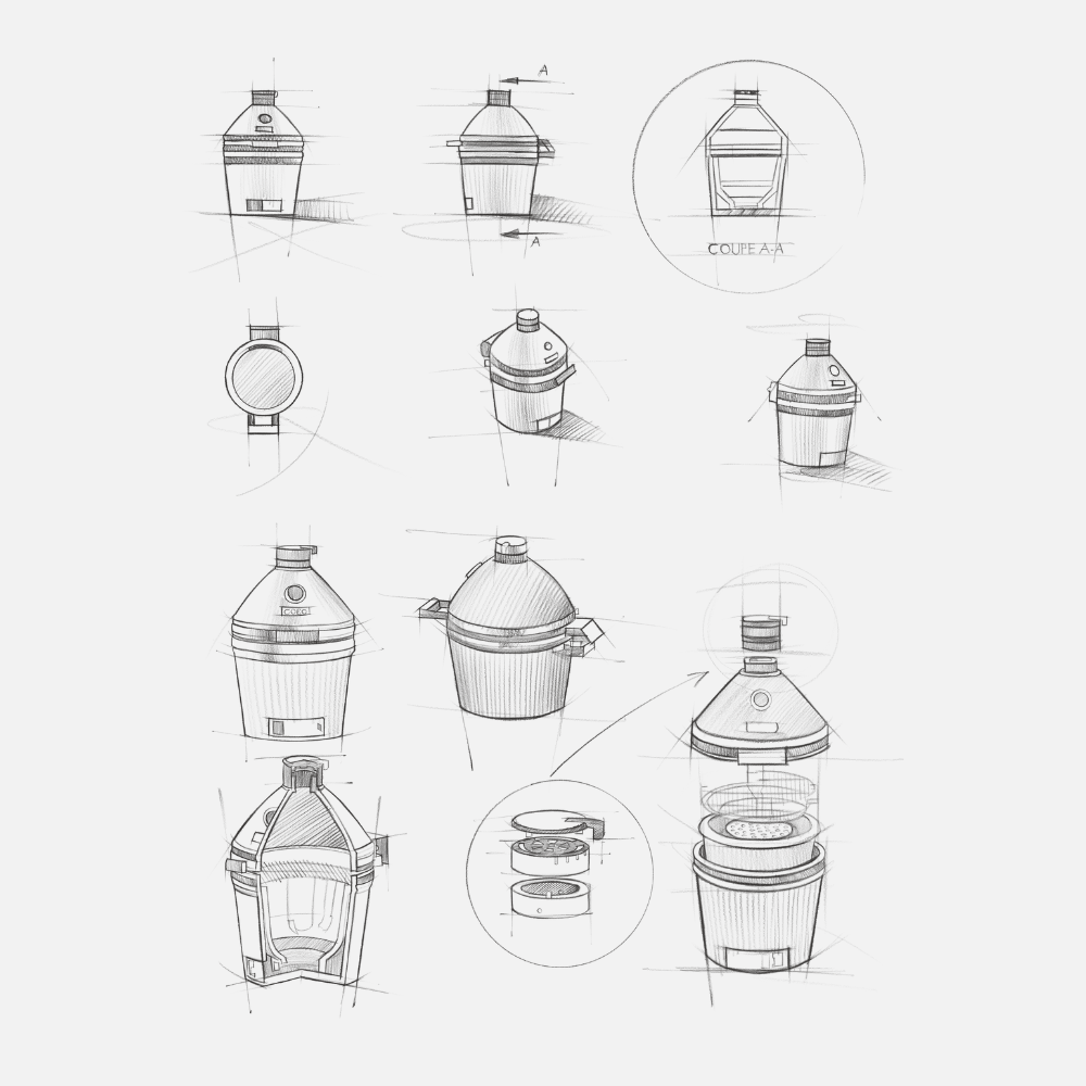 coeo kamado brasero france